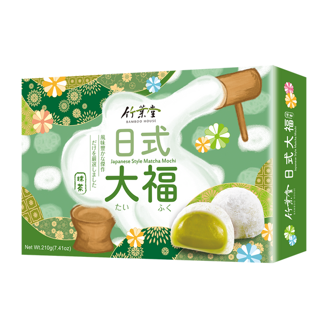 Bamboo House Matcha Rice Cake 210g (Case 24)