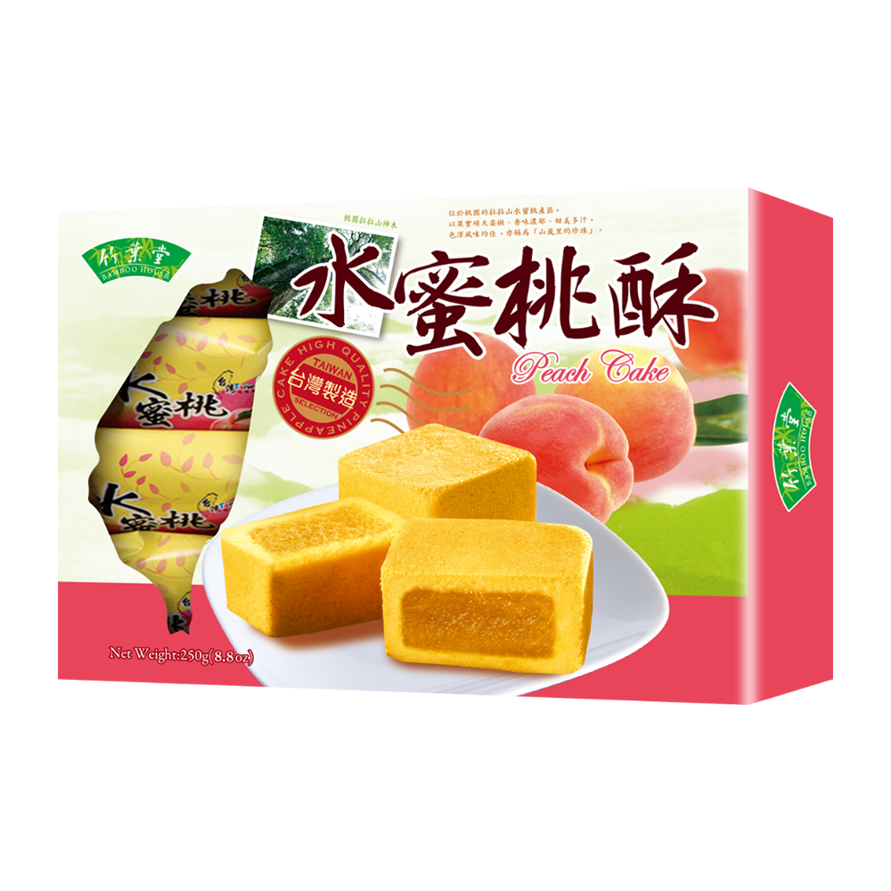Bamboo House Peach Cake 250g (Case 15)
