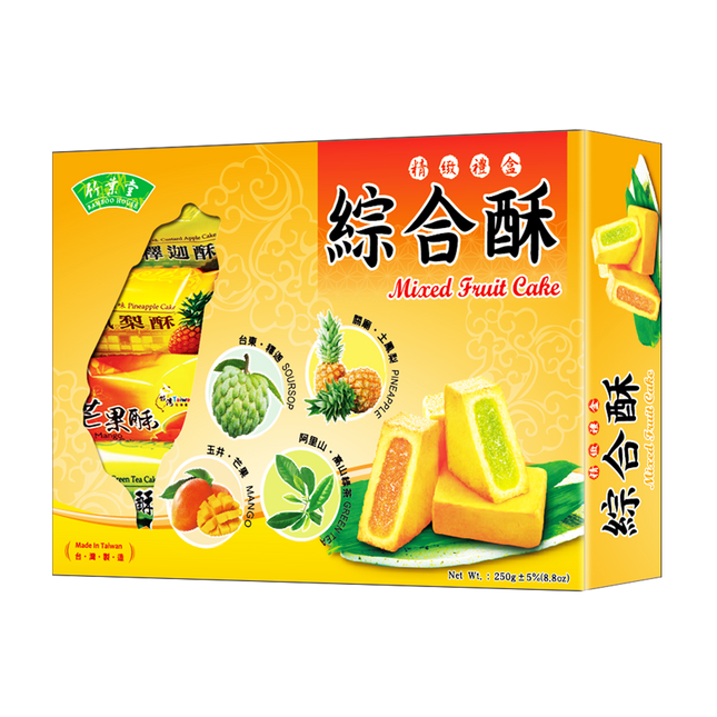 Bamboo House Mixed Fruit Cake 250g (Case 15)