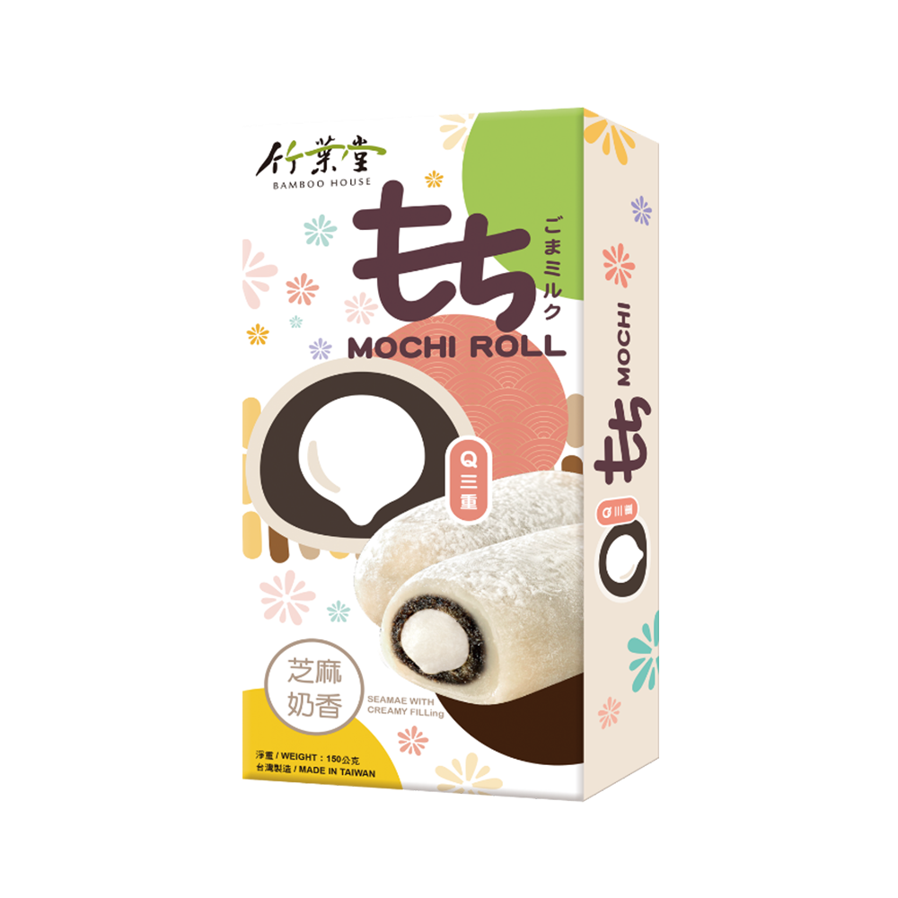 Bamboo House Mochi-Sesame Milk Mochi Roll 150g (Case 24)