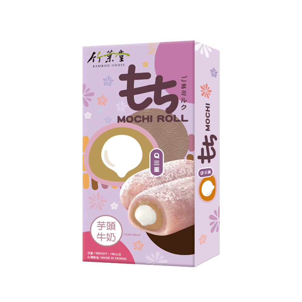Bamboo House Mochi-Taro - Milk Mochi Roll 150g (Case 24)