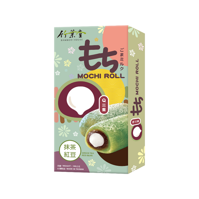 Bamboo House Mochi-Matcha - Red Bean - Milk Mochi Roll 150g (Case 24)