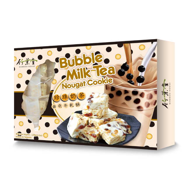 Bamboo House Bubble Milk Tea Nougat Cookie 120g (Case 15)