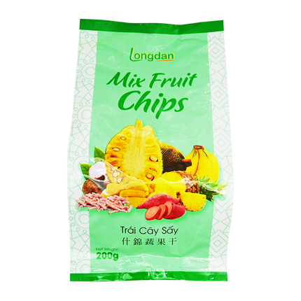 Longdan Mix Fruit Chips 200g (Case 25)