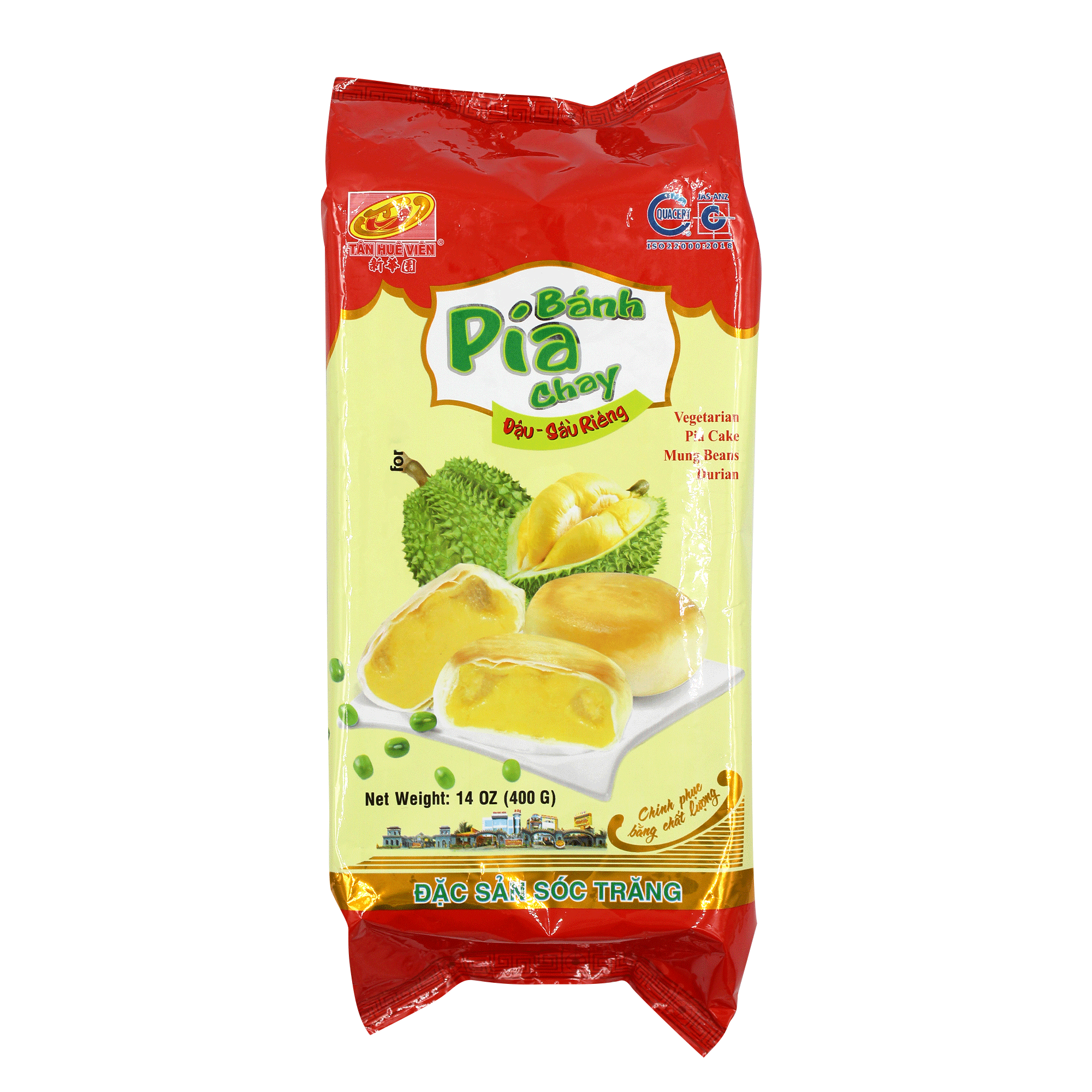 Tan Hue Vien Durian & Mungbean Cake 400g (Case 20)