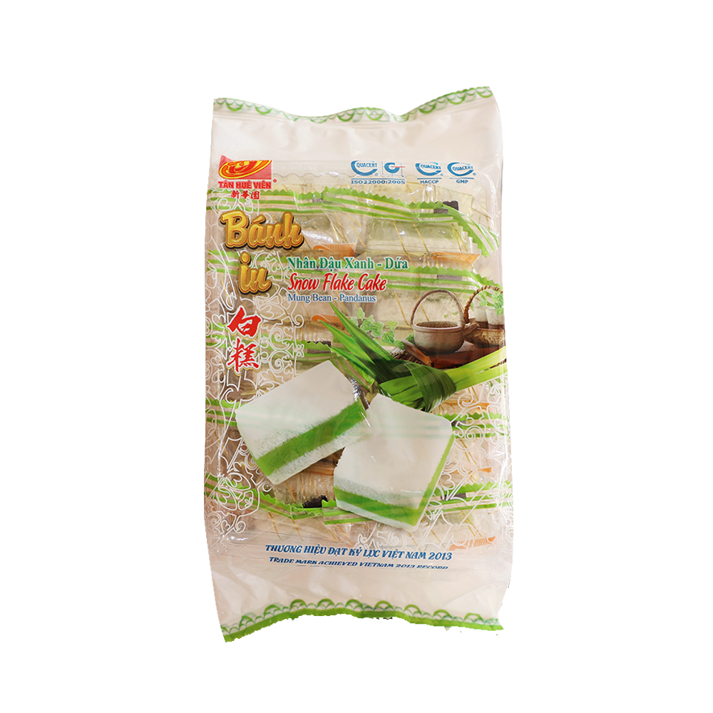 Tan Hue Vien Snow Flake Cake (Mungbean - Pandanus) 400g (Case 30)