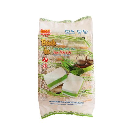 Tan Hue Vien Snow Flake Cake (Mungbean - Pandanus) 400g (Case 30)