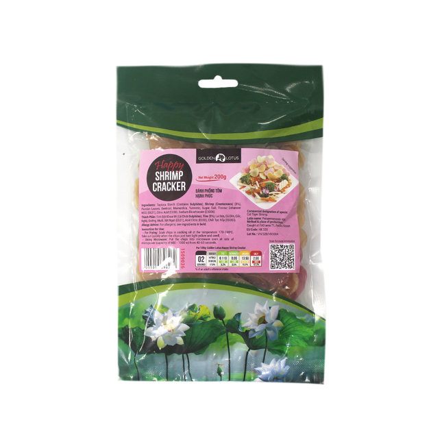 Golden Lotus Happy Shrimp Cracker 200G (Case 25)