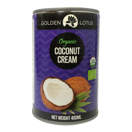 Golden Lotus Organic Coconut Cream 400ml (Case 6)
