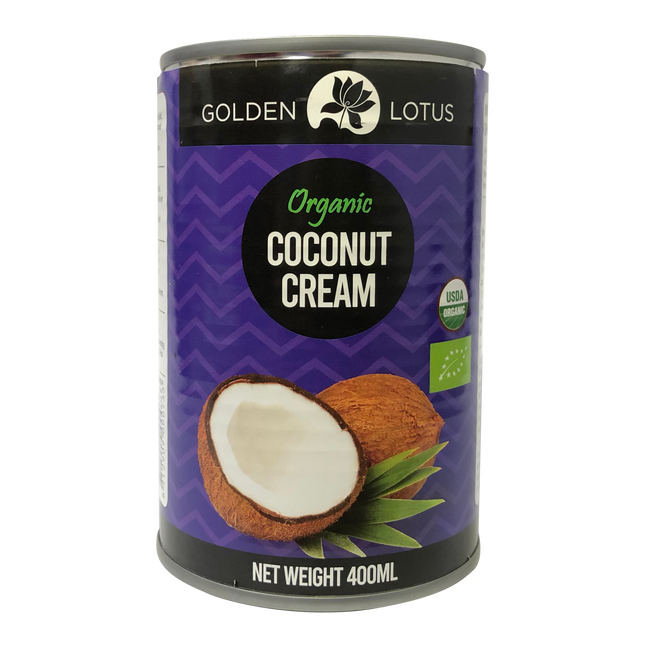 Golden Lotus Organic Coconut Cream 400ml (Case 6)