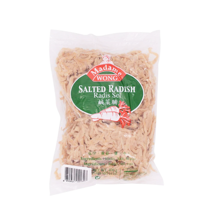 MADAME WONG Salted Radish (Stripes) 400g (Case 25)