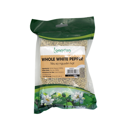 Longdan Whole White Pepper 400g (Case 20)