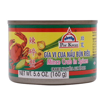POR KWAN Minced Crab In Spices (Tin) 160g (Case 48)