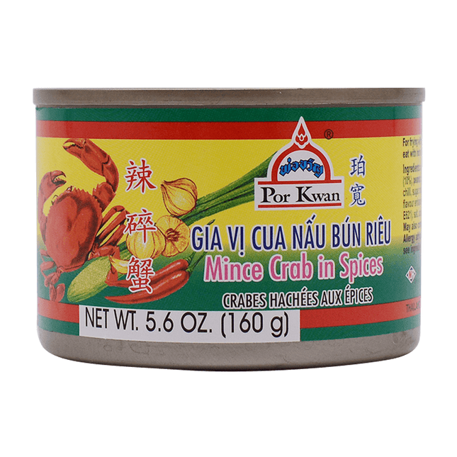 POR KWAN Minced Crab In Spices (Tin) 160g (Case 48)
