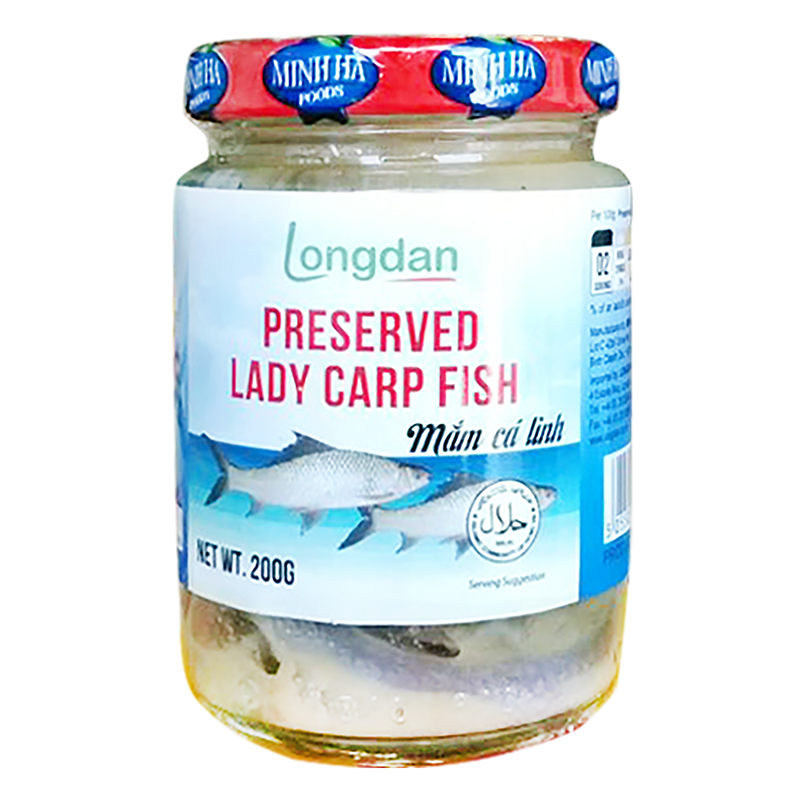 Longdan Preserved Lady Carp Fish 200g (Case 24)