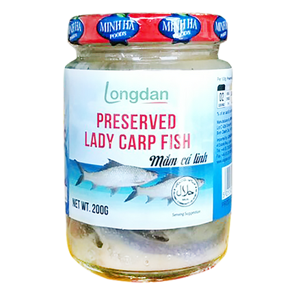 Longdan Preserved Lady Carp Fish 200g (Case 24)