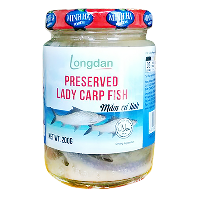 Longdan Preserved Lady Carp Fish 200g (Case 24)