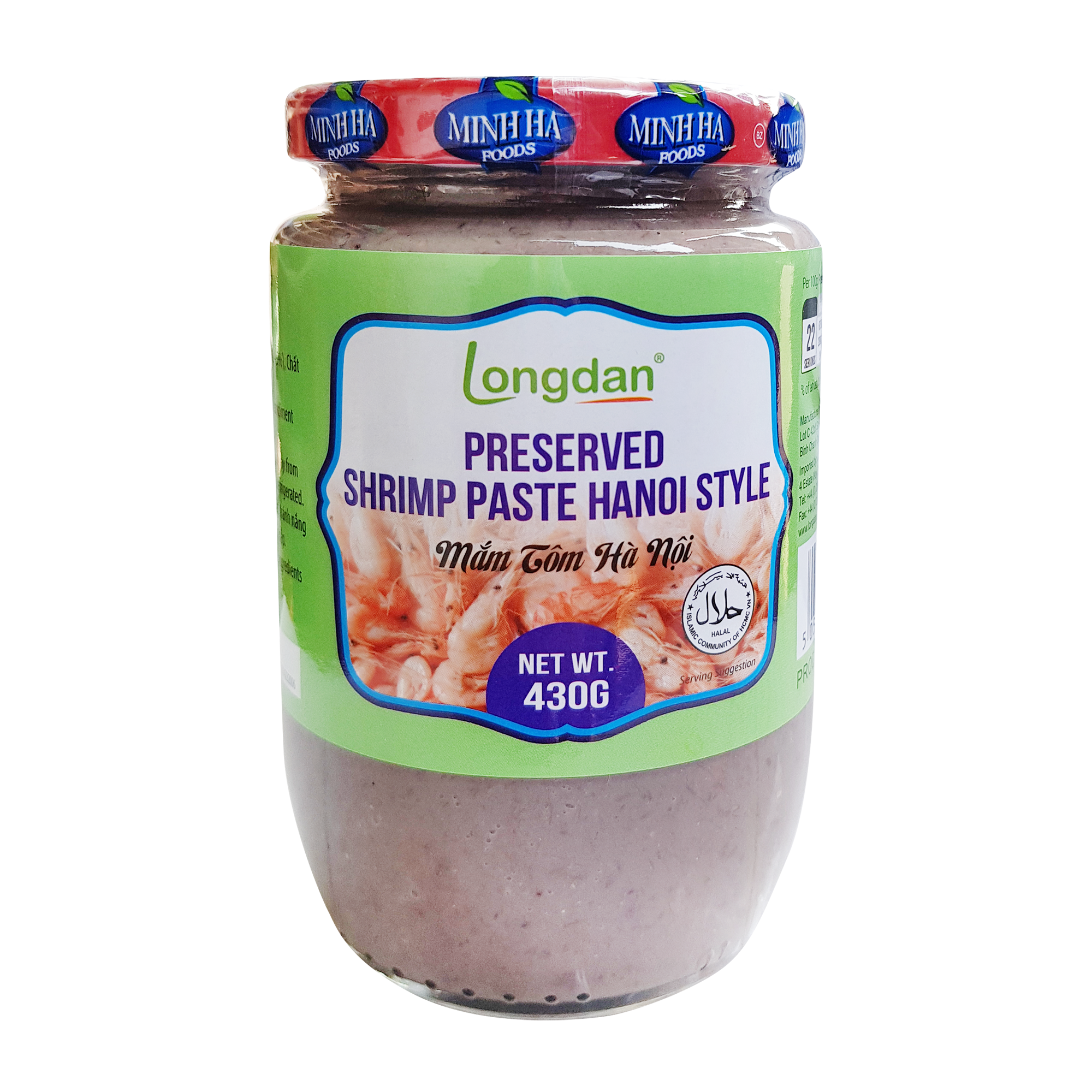 Longdan Preserved Shrimp Paste Hanoi 430g (Case 12)