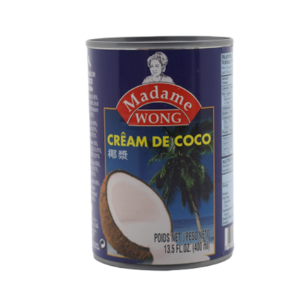 MADAME WONG Canned Coconut Cream 400ml (Case 24)