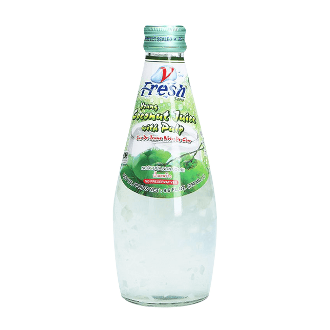 V-FRESH Young Coconut Juice with Pulp 290ml (Case 24)