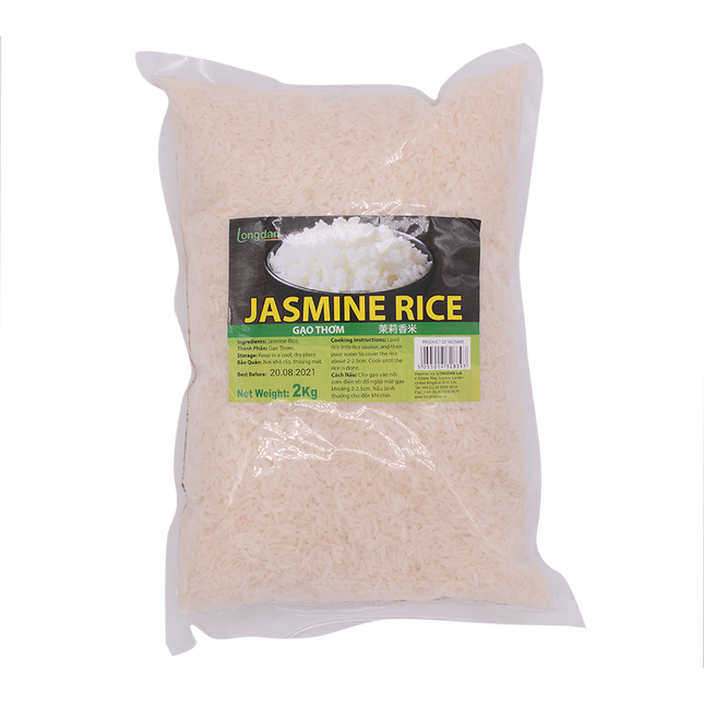 Longdan Jasmine Rice 2Kg (Case 5)