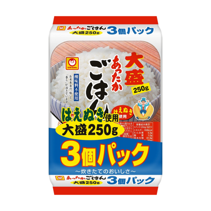 TOYO SUISAN Attaka Packed Rice Large (3pcs) 250g (Case 8)