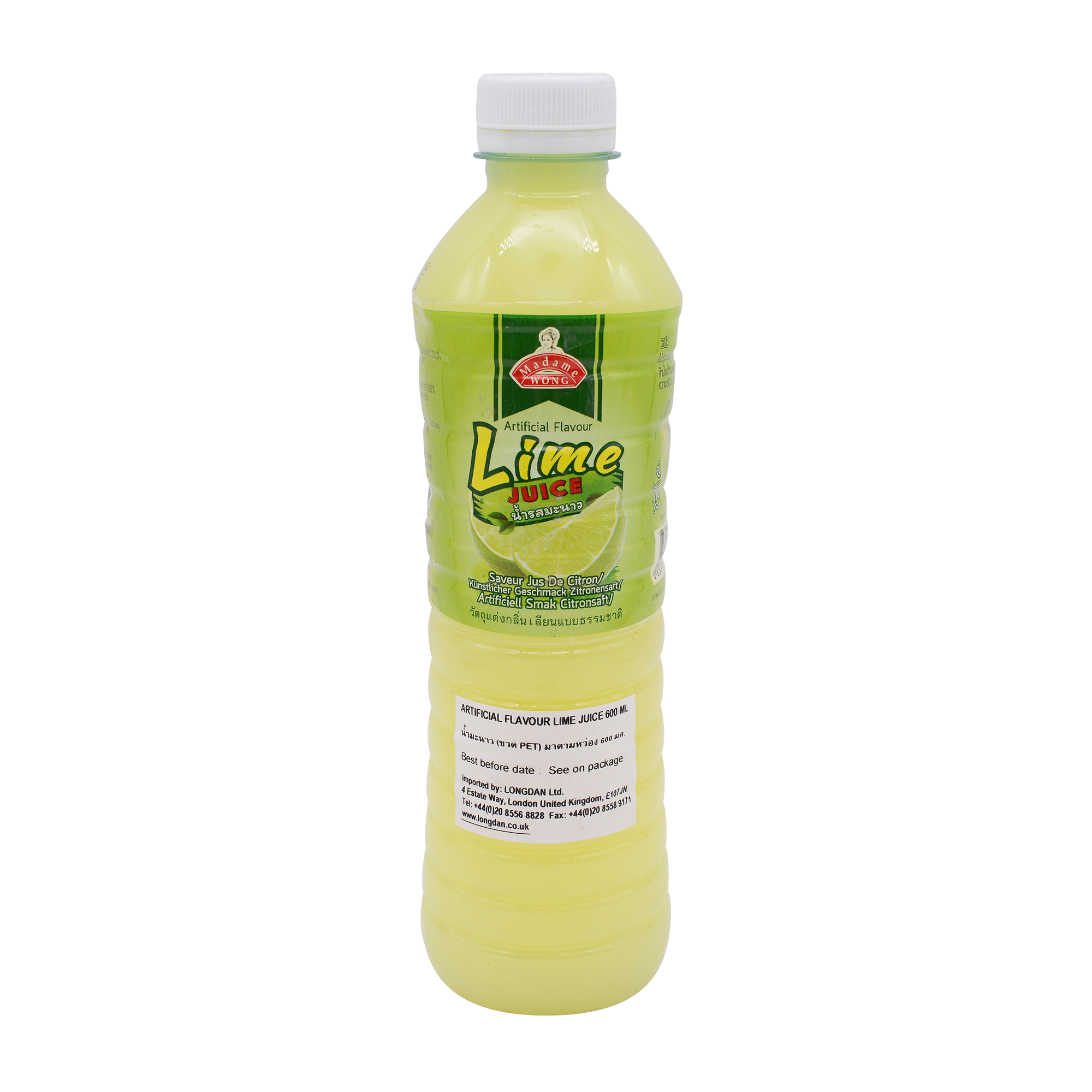 MADAME WONG Thai Lime Juice 600ml (Case 24)