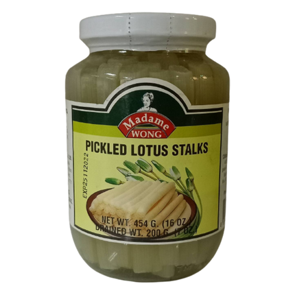 MADAME WONG Pickled Lotus Stalks 454g (Case 24)