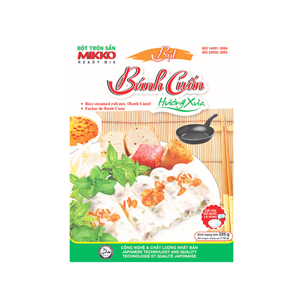 Mikko Rice Steamed Roll Mix Flour 220g (Case 50)
