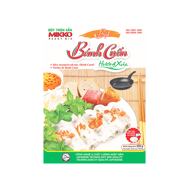 Mikko Rice Steamed Roll Mix Flour 220g (Case 50)