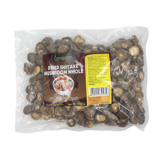 Longdan Dried Shiitake Mushroom Whole 500g (Case 20)