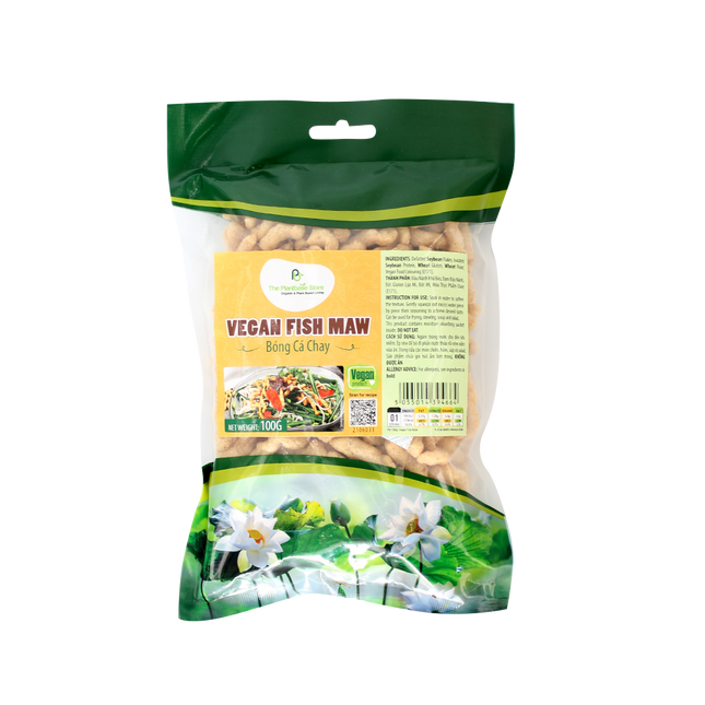 The Plantbase Store Vegan Fish Maw 100G (Case 30)