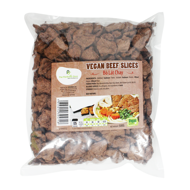 The Plantbase Store Vegan Beef Slices 500G (Case 20)