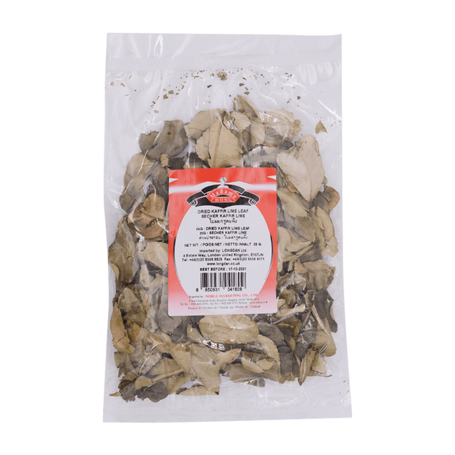 MADAME WONG Dried Kaffir Lime Leaf 28g (Case 100)