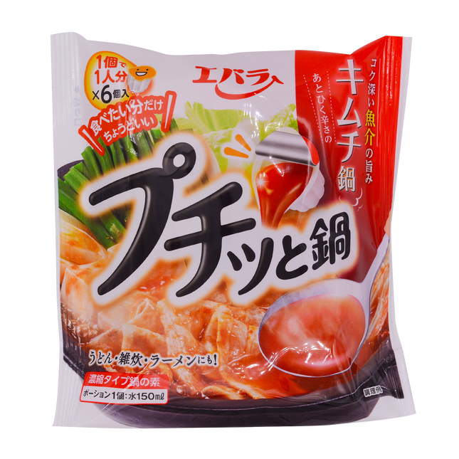 EBARA Instant Hot Pot Soup Kimchi (6pcs) 138g (Case 12)