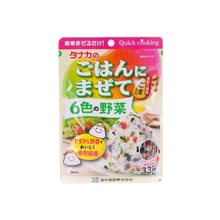 TANAKA Furikake 6 Colors Of Vegetables 31g Case 160)
