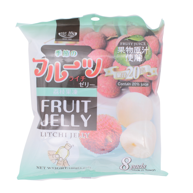 Royal Fruit Jelly Lychee 160g (Case 20)