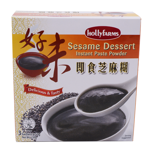 HOLLYFARM Black Sesame Paste Powder 150g (Case 12)