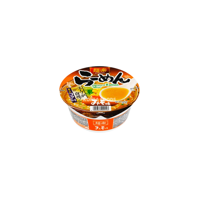 HIKARI MENRAKU Cup Ramen Miso Taste 90.9g (Case 12)