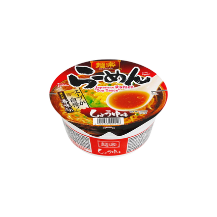 HIKARI MENRAKU Cup Ramen Shoyu Taste 76.7g (Case 12)