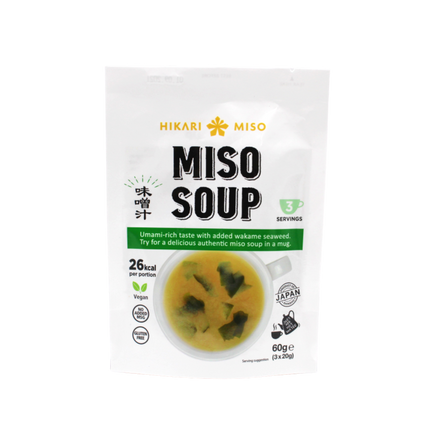HIKARI MISO Instant Soup Wakame (3pcs) 60g (Case 20)