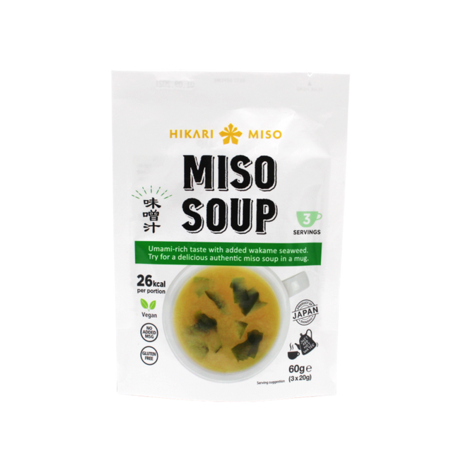 HIKARI MISO Instant Soup Wakame (3pcs) 60g (Case 20)