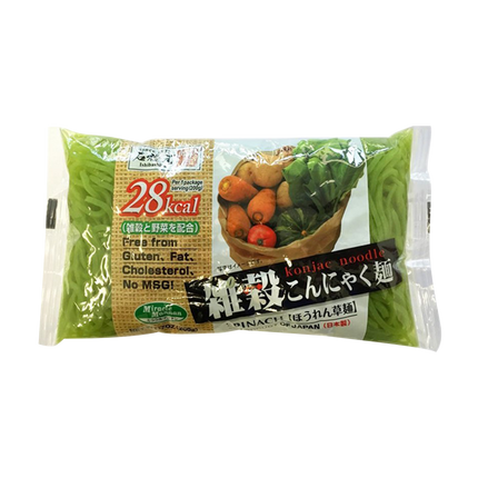 ISHIBASHIYA Konjac Noodle Spinach 200g (Case 30)