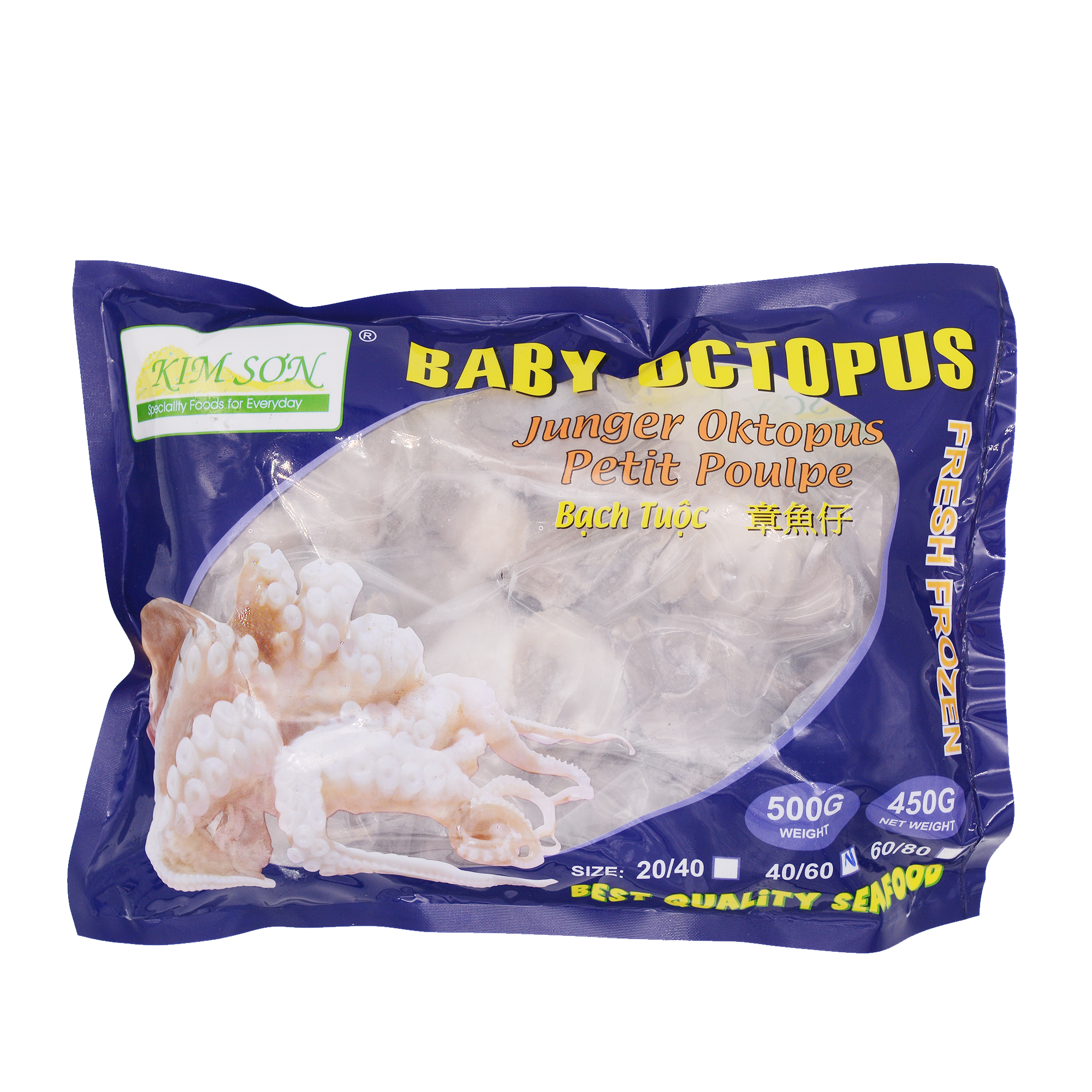 Kim Son Baby Octopus 40/60 500g (Case 20)