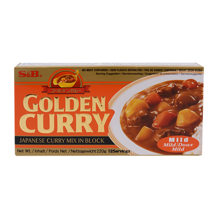S&B Golden Curry Sauce Mix Mild 220G (Case 60)