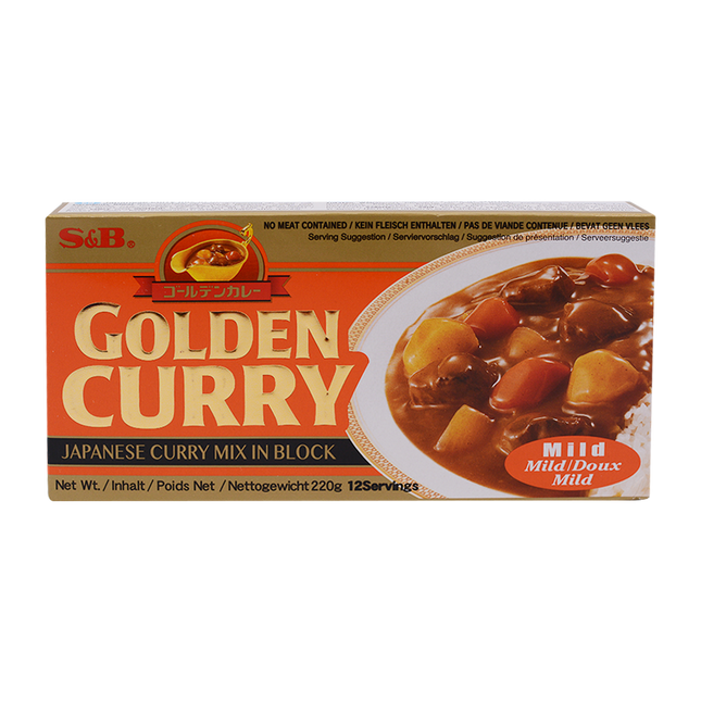 S&B Golden Curry Sauce Mix Mild 220G (Case 60)