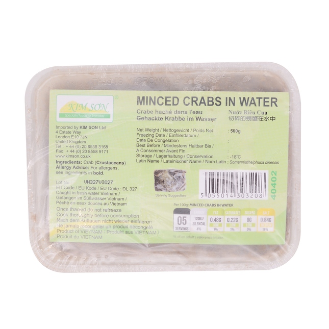 Kim Son Minced Crabs in Water 500g (Case 20)