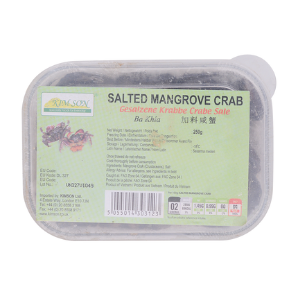 Kim Son Salted Mangrove Crab 250g (Case 40)