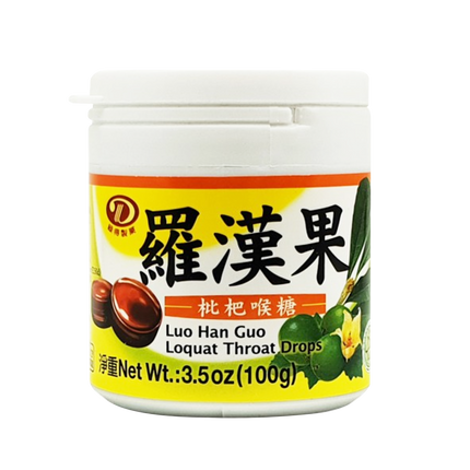 Liuh Der-Luo Han Guo Loquat Throat Drops 200g (Case 24)