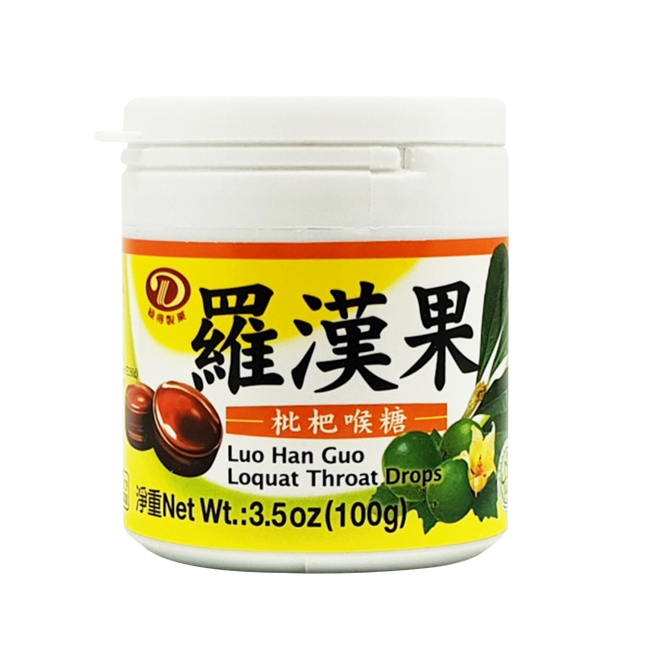 Liuh Der-Luo Han Guo Loquat Throat Drops 200g (Case 24)